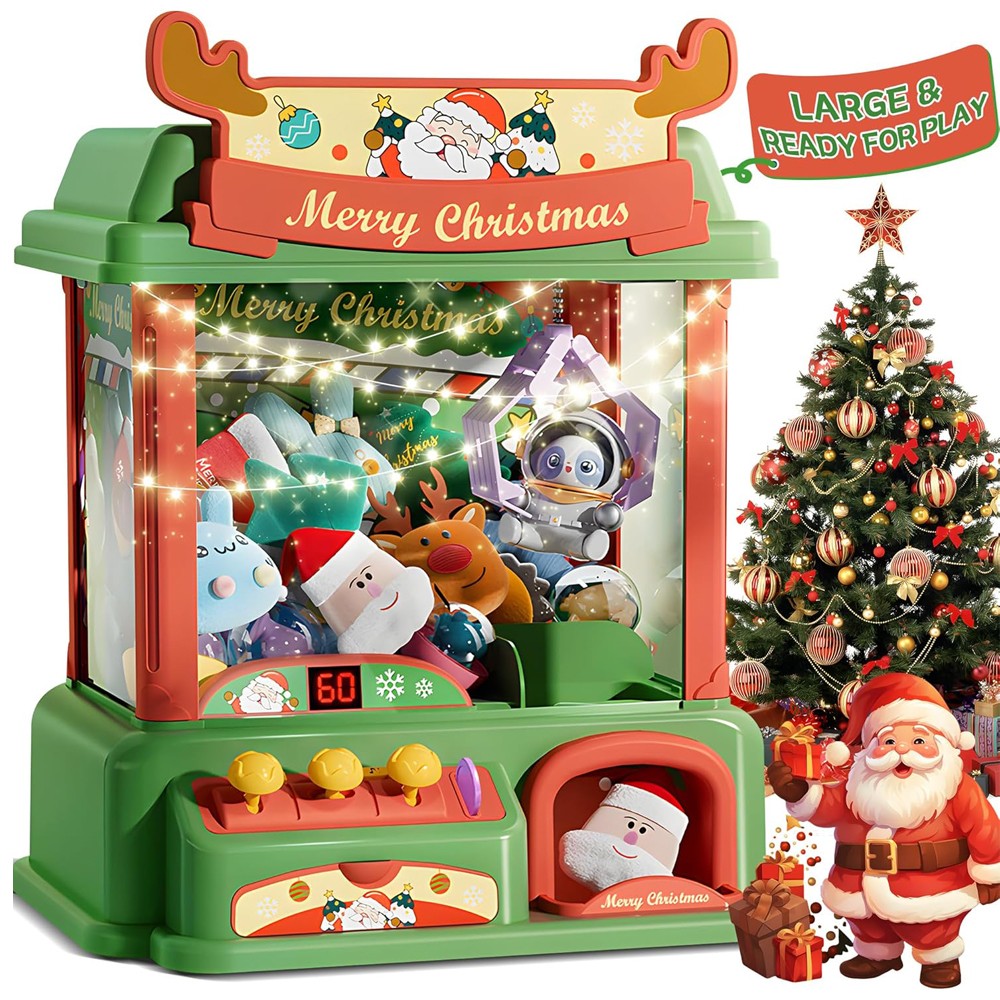 Arcade Toy Claw Vending Machine - Noel pençe makinesi çocuklar için Mini