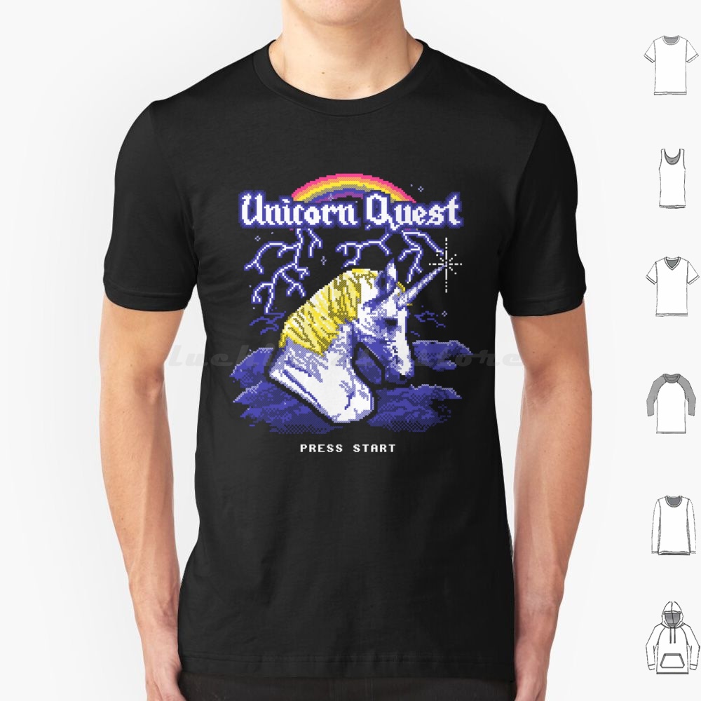 Arcade Quest - Unicorn Quest Tişört Büyük Boy %100