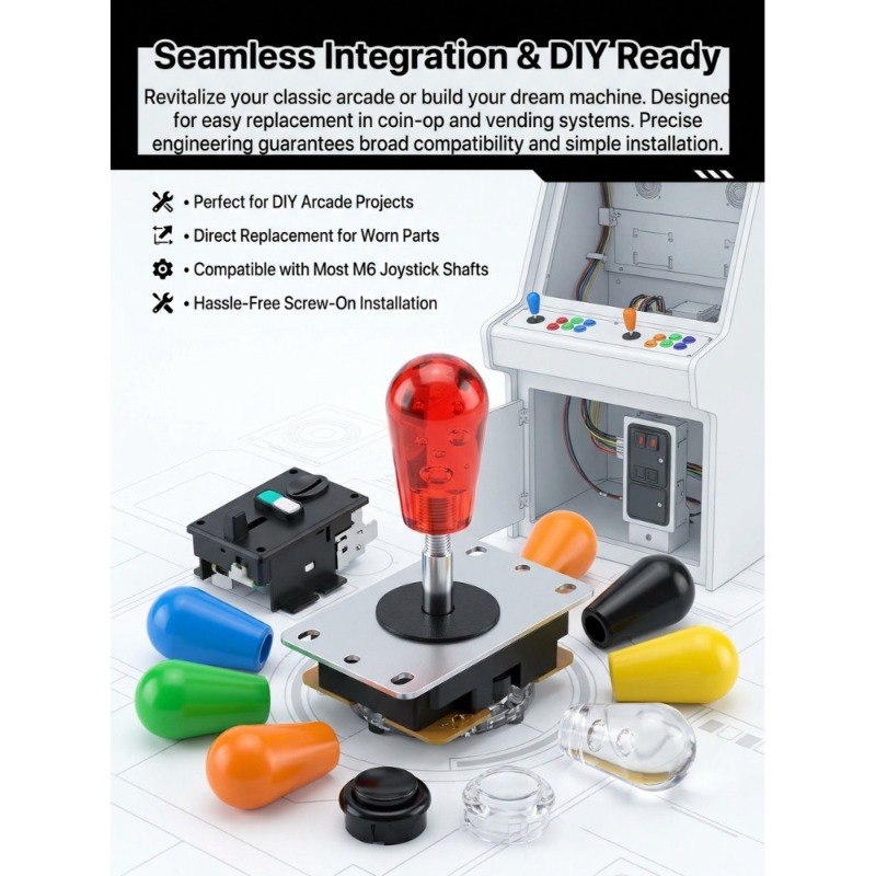 1 adet M6 Joystick amerikan to - Arcade Games And Vending incelemesi ve fiyatı