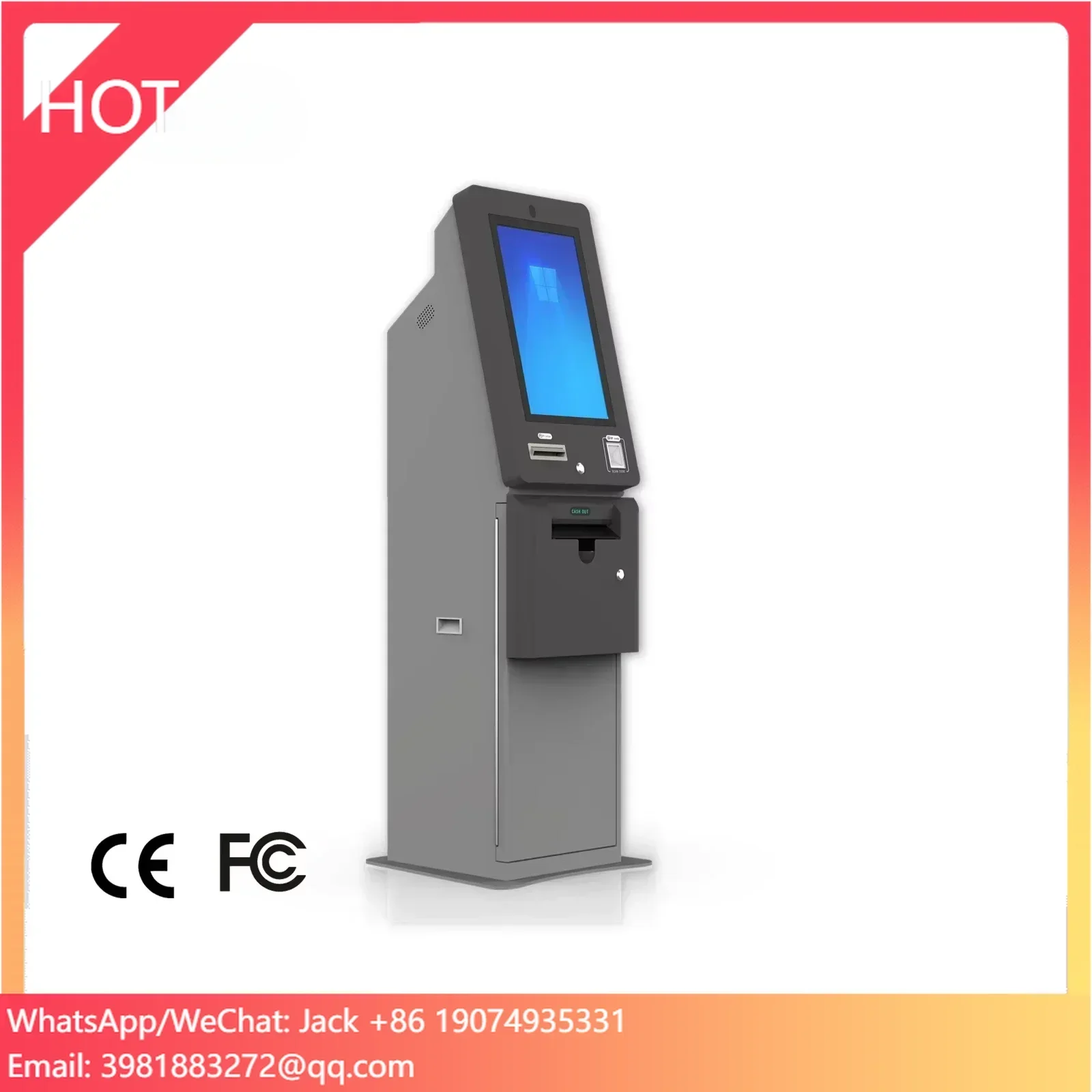 Metal ATM Kiosk Bilet Bozuk Pa - Ticket Redemption Machine incelemesi ve fiyatı